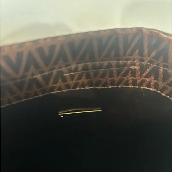 Valentino Dark Brown Patterned Clutch - Picture 5 of 5